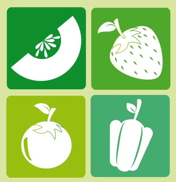 Diseño de frutas — Vector de stock