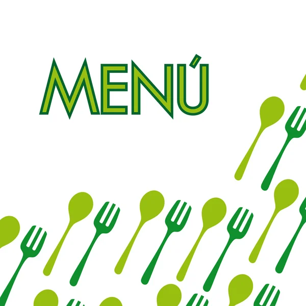Étiquette menu — Image vectorielle