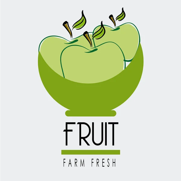 Fruit label — Stock Vector