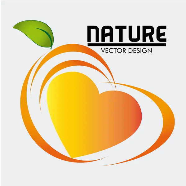 Lebensmitteletikett Natur — Stockvektor