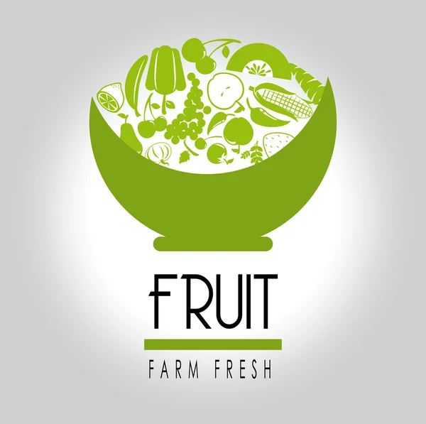 Étiquette de fruits — Image vectorielle