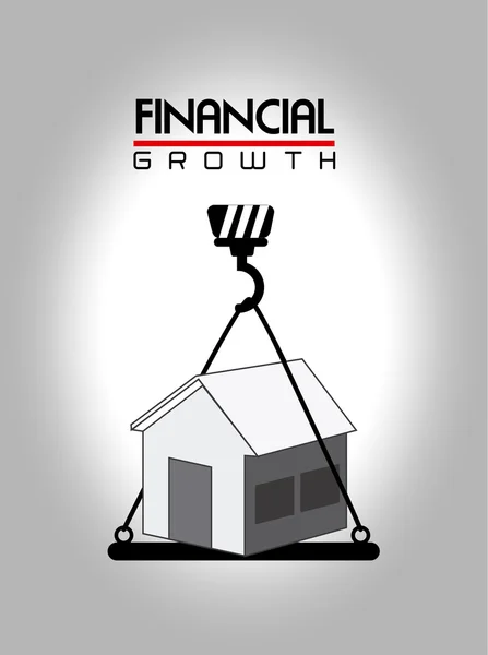 Crecimiento financiero — Vector de stock