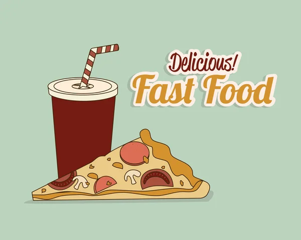 Fast Food — Stockvektor