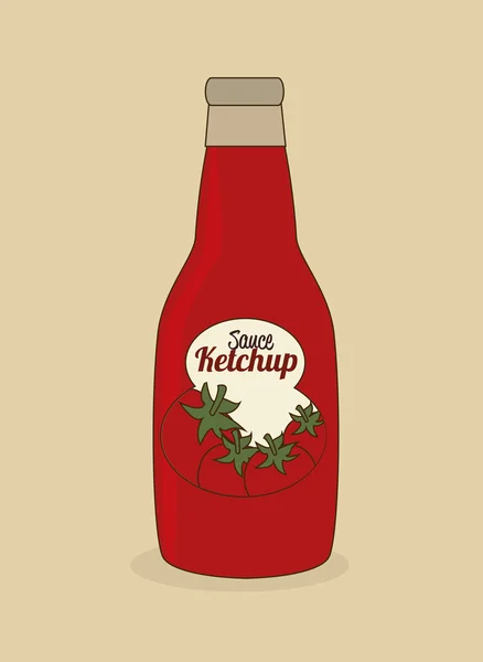 Paradicsom ketchup — Stock Vector