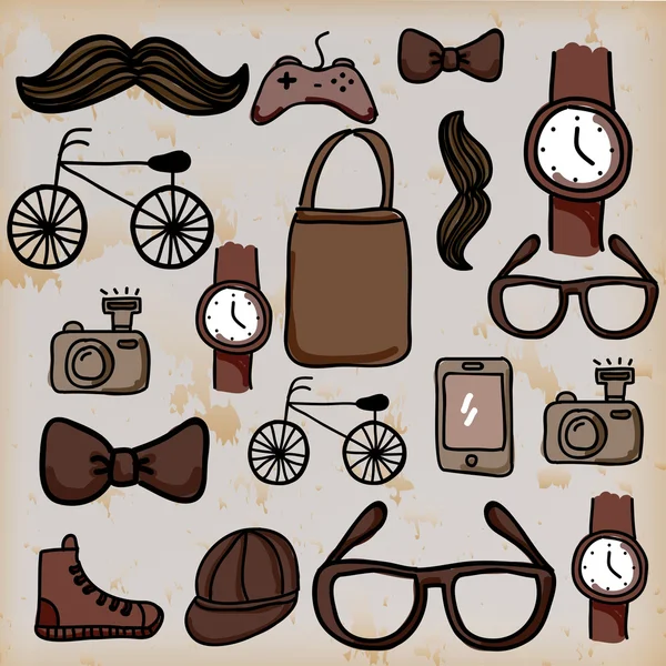 Hipster. — Vector de stock