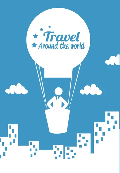 Travel arround the world — Stock Vector