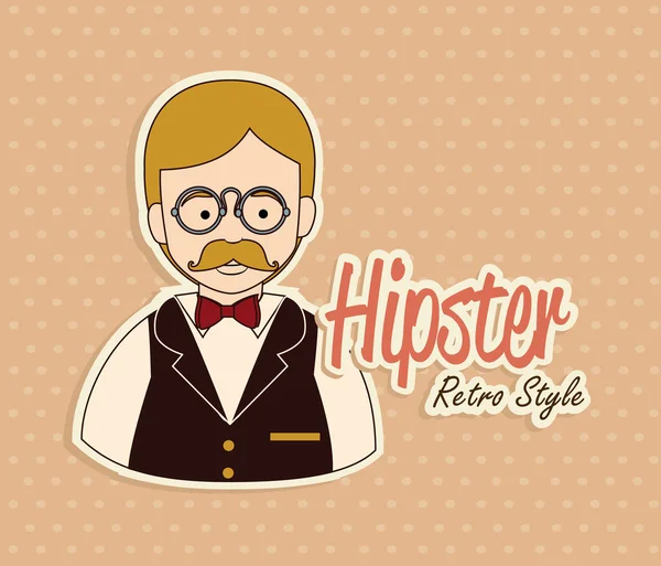 Hipster — Stockvector