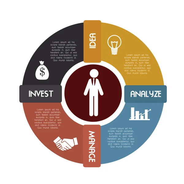 Infografika — Stockový vektor