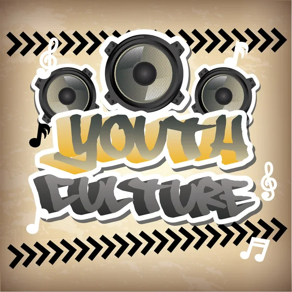 Youth culture — Stock Vector