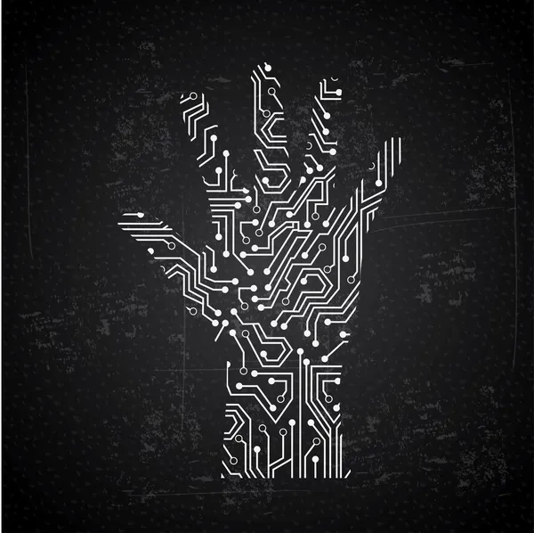 Circuit mains — Image vectorielle