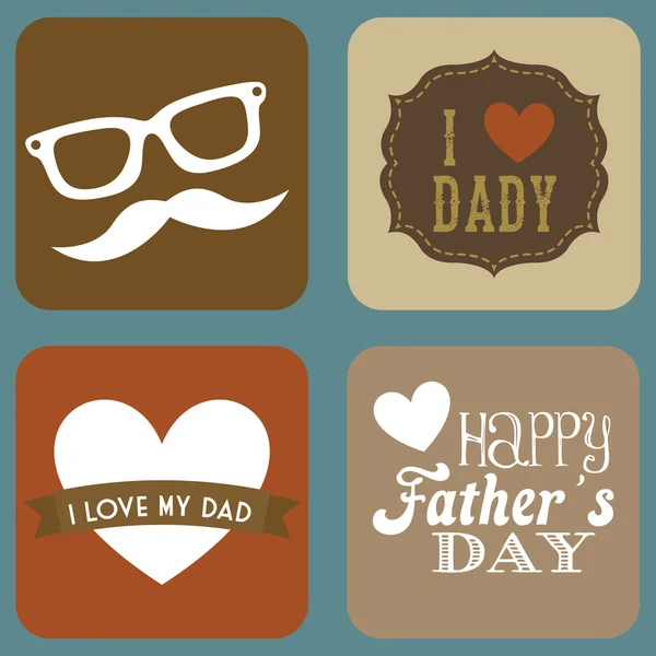 Happy fathers day — Stock Vector