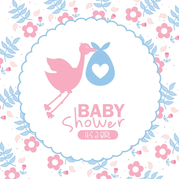 Baby shower design — Stock Vector