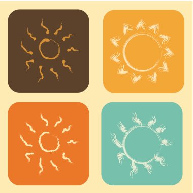 Güneş simgeler