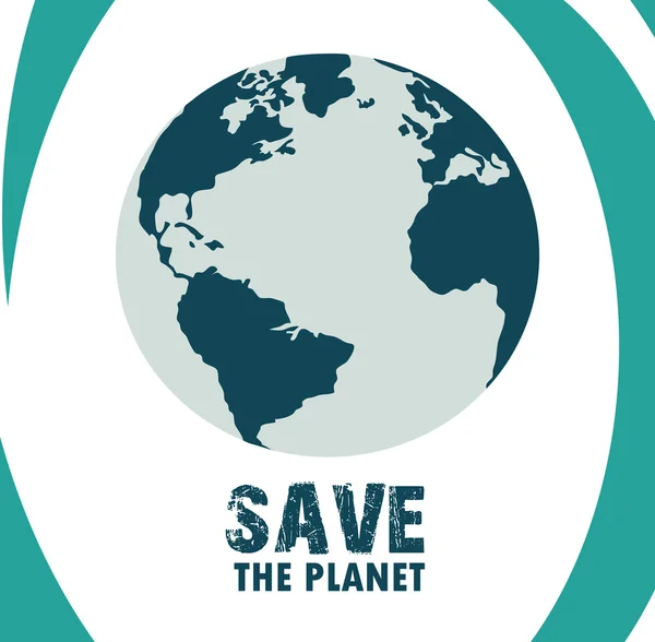 Zachránit planetu — Stockový vektor