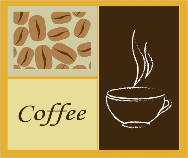 Diseño de café — Vector de stock