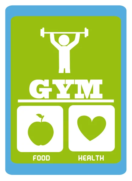 Gym icon — Stock Vector