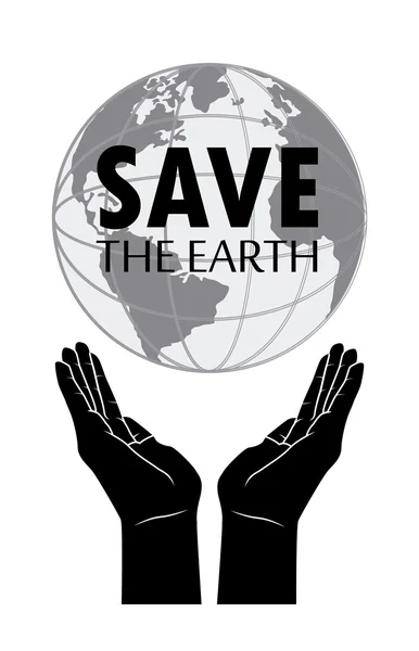 Σώστε τον πλανήτη — Διανυσματικό Αρχείο