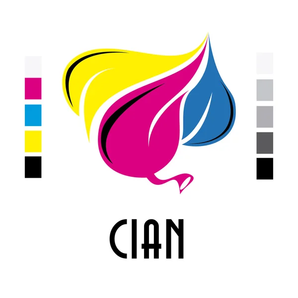 Cian design — Stockový vektor