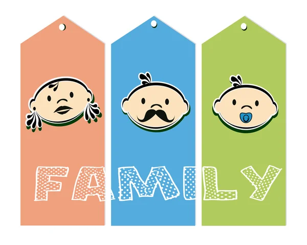 Семейный дизайн — стоковый вектор