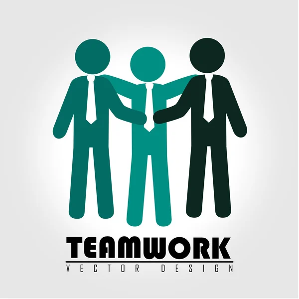 Trabajo en equipo — Vector de stock