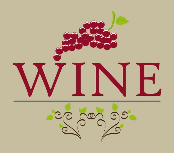Diseño del vino — Archivo Imágenes Vectoriales