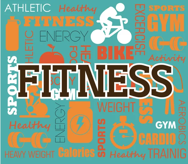 Conception de fitness — Image vectorielle