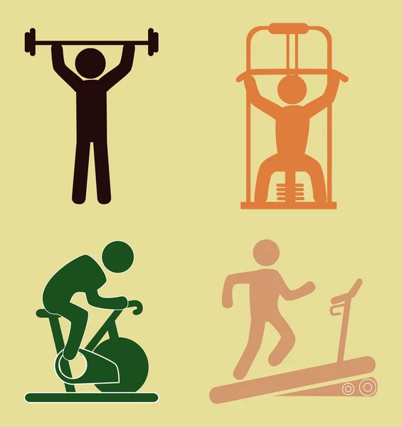 Diseño de fitness — Vector de stock