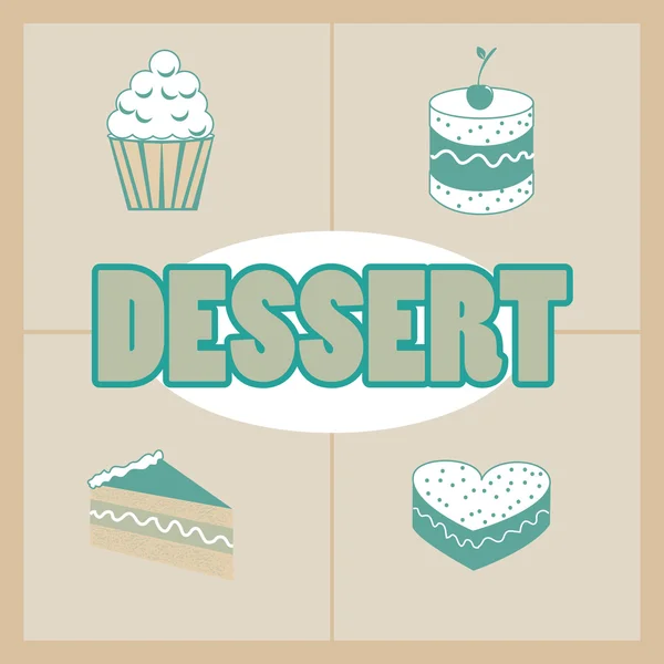 Dessert ontwerp — Stockvector