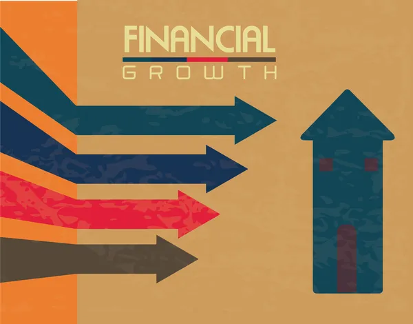 Financial growth — Stock Vector