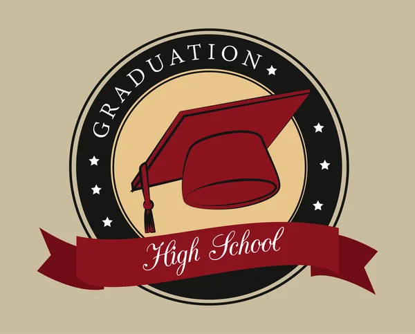 Diseño de graduación — Vector de stock