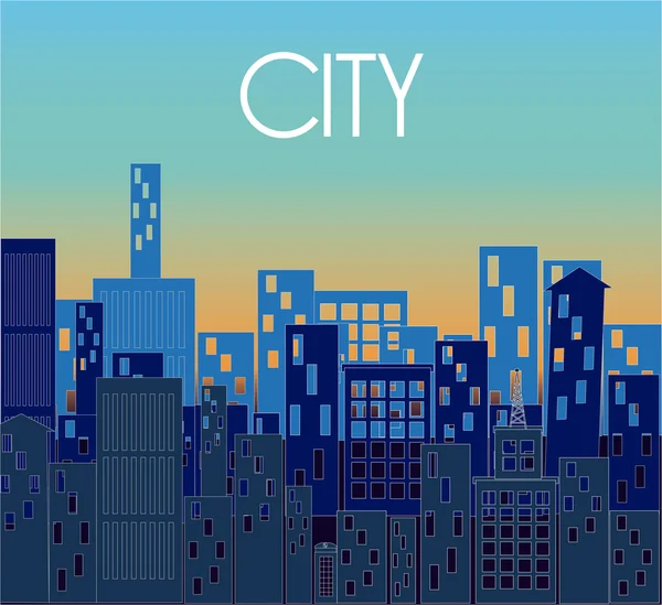 City design — Stock Vector