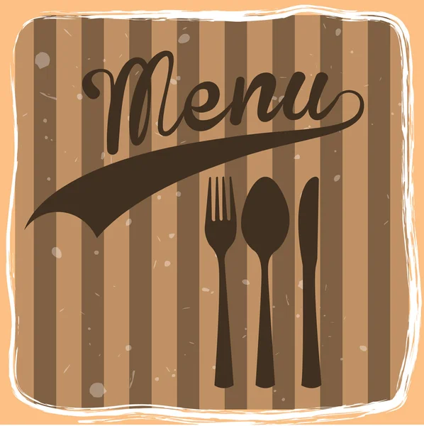 Étiquette menu — Image vectorielle