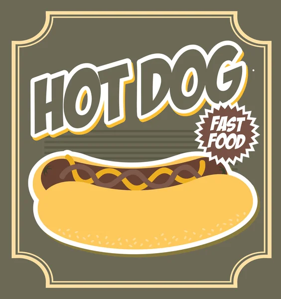 Hot dog — Stock Vector