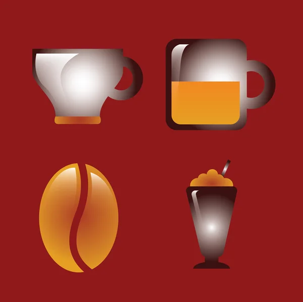 Kaffe design — Stock vektor