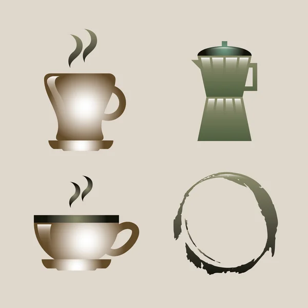 Kaffeedesign — Stockvektor