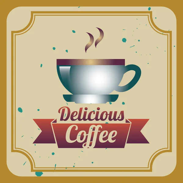 Diseño de café — Vector de stock