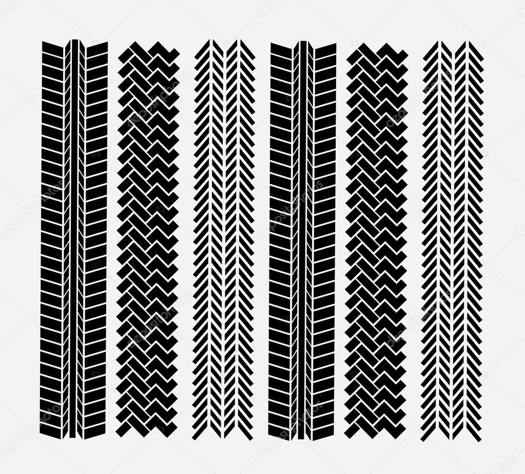 Tire tracks Stock Vector Image by ©yupiramos 36676279