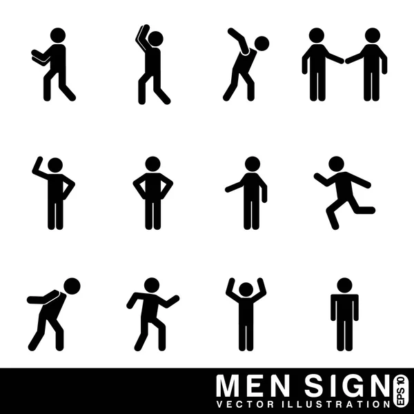 Erkekler işareti — Stok Vektör