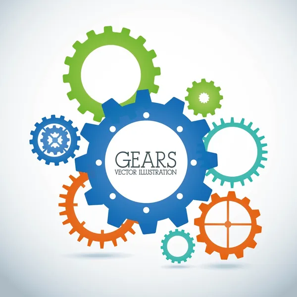 Gears design — Stock Vector