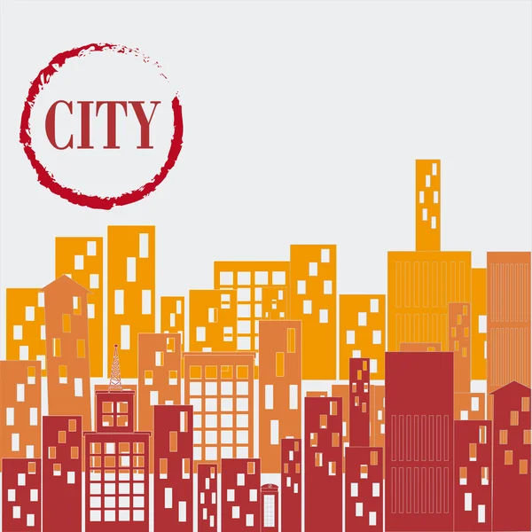 Diseño de ciudad — Vector de stock