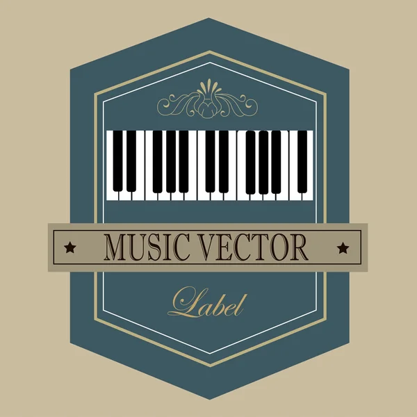 Diseño musical — Vector de stock