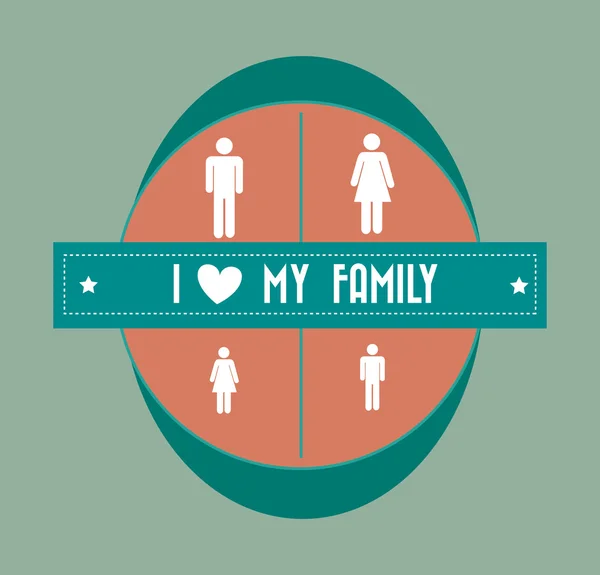 Familie ontwerp — Stockvector