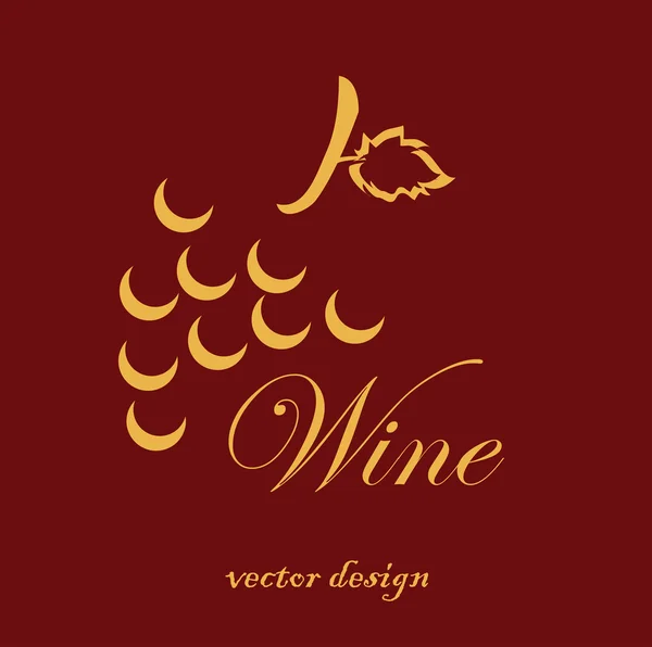 Diseño del vino — Archivo Imágenes Vectoriales