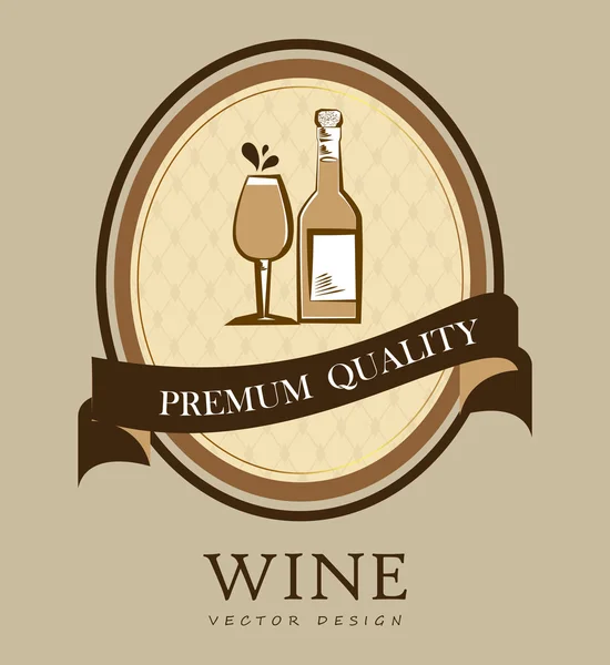 Diseño del vino — Vector de stock