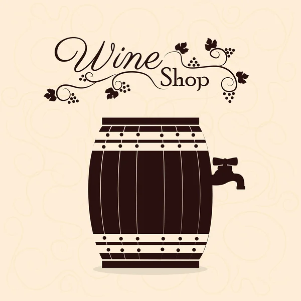 Diseño del vino — Vector de stock