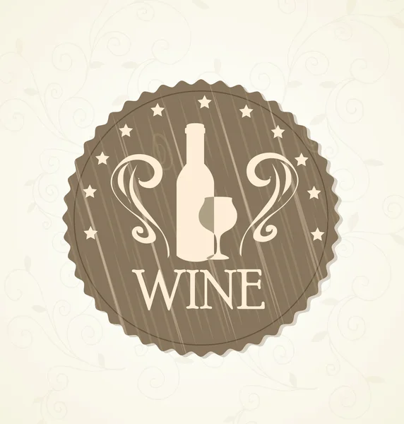 Diseño del vino — Vector de stock