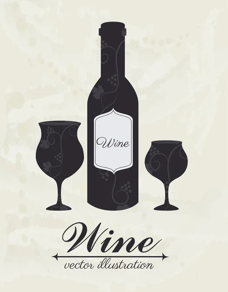 Σχεδιασμός του κρασιού — Διανυσματικό Αρχείο