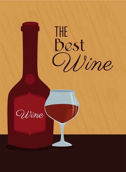 Diseño del vino — Vector de stock