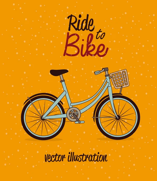 Design della bicicletta — Vettoriale Stock