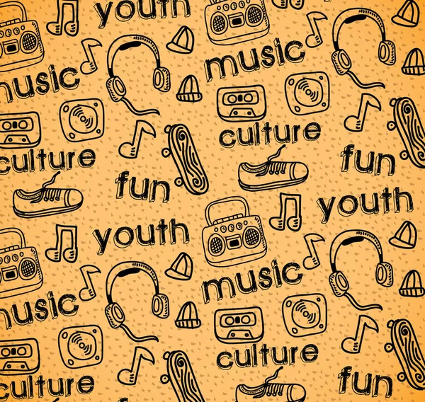 Cultura giovanile — Vettoriale Stock